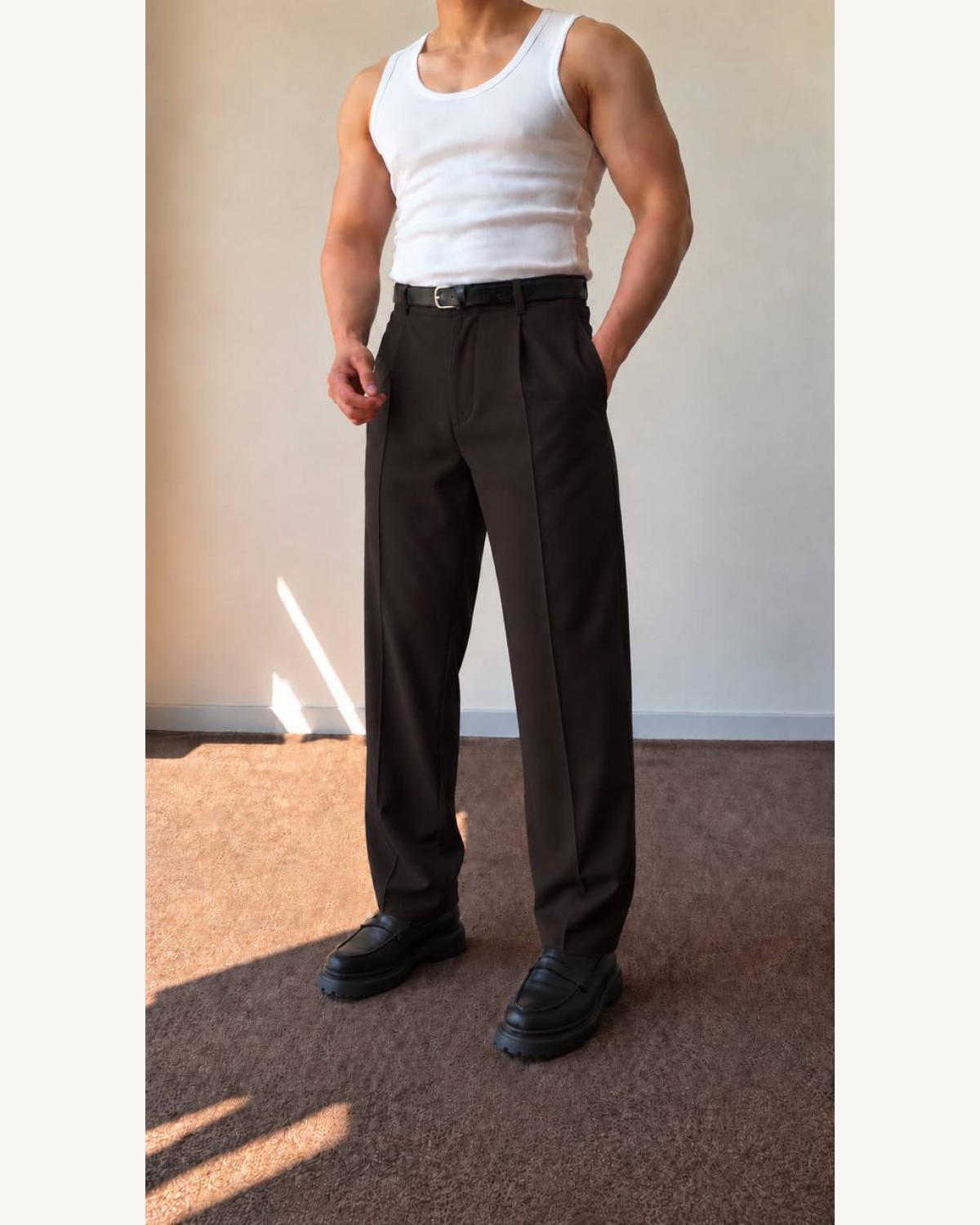 Pileli Baggy Pantolon görsel 1
